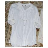 Women’s Cream Tops & Layering Pieces (The Limited, J Jill)