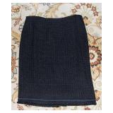 Talbots Tweed Jacket & Skirt Set – Black, Size 8