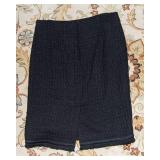 Talbots Tweed Jacket & Skirt Set – Black, Size 8