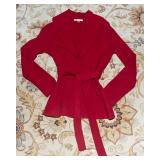 Cabi Red Merino Wool Cardigan – Size Medium