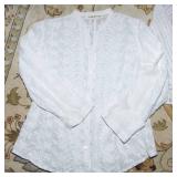Women’s White Tops & Shawl Set - Cabi and Coldwater Creek