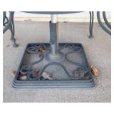 Outdoor Patio Metal Table & 2 Chairs Set – 48” Diameter
