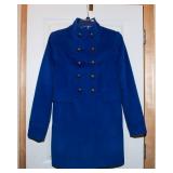 The Limited Cobalt Blue Wool Blend Coat – Size Medium