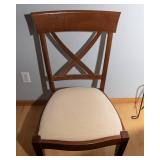 Restoration Hardware Pearse 54” Round Extension Dining Table + 6 Cross Back Chairs