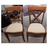 Restoration Hardware Pearse 54” Round Extension Dining Table + 6 Cross Back Chairs