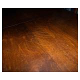 Restoration Hardware Pearse 54” Round Extension Dining Table + 6 Cross Back Chairs