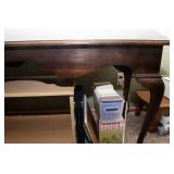 Queen Anne Style Wooden Bench/Table