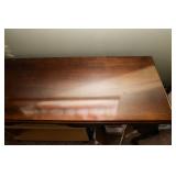Queen Anne Style Wooden Bench/Table