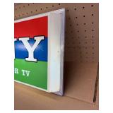 Vintage Sony Trinitron fluorescent advertising sign, Lights up, works as should