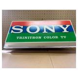 Vintage Sony Trinitron Color TV fluorescent sign.
