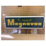 vintage neon Magnavox advertising sign.