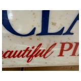 vintage Story & Clark Pianos lighted advertising sign