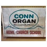 vintage illuminated sign for Conn Organs