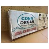 vintage illuminated sign for Conn Organs