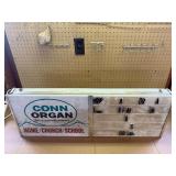 vintage illuminated sign for Conn Organs