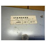 Vintage advertisement sign for Slingerland drums, historically manufactured in Chicago and Niles, Illinois