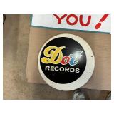 Vintage Advertising Sign Lot – RCA Victor, Dot Records, Paiste & Dickinson Merchants Signs