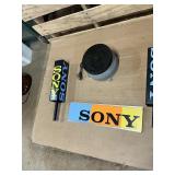 Vintage Sony Display Sign & Store Advertising Pieces, Including Rotational Display unit - Works !