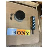 Vintage Sony Display Sign & Store Advertising Pieces, Including Rotational Display unit - Works !