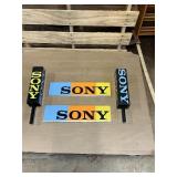 Vintage Sony Display Sign & Store Advertising Pieces, Including Rotational Display unit - Works !
