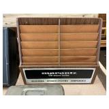 Dickinson Music Co. Advertising, window magnet signs, VINTAGE cabinet repair kit & other music equipment