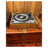 Vintage United Audio Dual Turntable with Wood Base