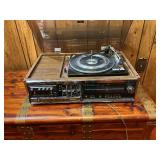 Vintage Sony Stereo Music System with Built-In Turntable