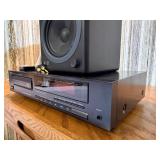 Working vintage Denon DCD-520 Compact Disc Player with pair of Audio Engine Speakers, Deep, rich sound.