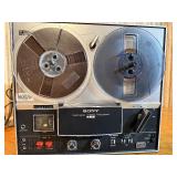 Vintage Sony TC-353D reel-to-reel tape recorder, a collectible stereo tape deck manufactured during the late 1960s to early 1970