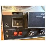 Vintage Sony TC-353D reel-to-reel tape recorder, a collectible stereo tape deck manufactured during the late 1960s to early 1970