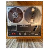 Vintage Sony TC-353D reel-to-reel tape recorder, a collectible stereo tape deck manufactured during the late 1960s to early 1970
