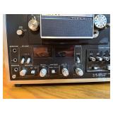 Vintage Sony Tapecorder TC-640B reel-to-reel tape recorder. Powers on.