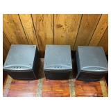 Set of 3 Bose Powered Speakers with Adjustable Bass Controls