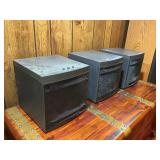 Set of 3 Bose Powered Speakers with Adjustable Bass Controls