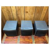 Set of 3 Bose Powered Speakers with Adjustable Bass Controls