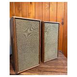 Vintage KLH Model 5 speakers, known for their iconic design and superior audio performance
