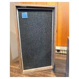 Vintage speakers, similar in style to the RSL (Roger Sound Lab) bookshelf speakers commonly found from the 1970s and 1980s