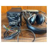 Vintage Koss ESP-9 Electrostatic Stereophone system with its accompanying E-9 Energizer. Powers on.