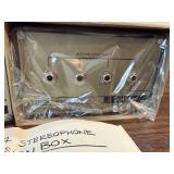 Pair of vintage Koss T-4 Stereophone Extension Box