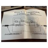 Pair of vintage Koss T-4 Stereophone Extension Box
