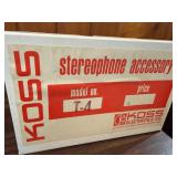 Pair of vintage Koss T-4 Stereophone Extension Box