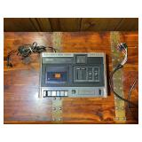 Vintage Sony TC-121 Stereo Cassette Recorder with RCA Cables