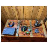 Electronics Lot with APC Backup Power Supply, Headphones, Walkie Talkies & Accessories