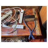Large Lot of Extension Cords, Power Strips, AV Cables & Electronics Accessories
