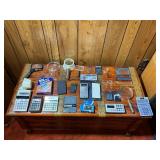 Vintage Calculators, Magnifying Glasses, Slide Viewer & Office Supply Lot