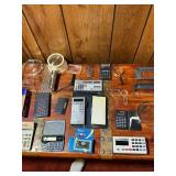 Vintage Calculators, Magnifying Glasses, Slide Viewer & Office Supply Lot