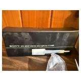 2-vintage Sony ECM-18N’s/1-vintage Sony ECM-19B electret condenser microphones/2- Empty Box (with Mike covers ) ECM -270’s empty boxes. See pics for full description