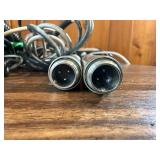 vintage Sony ECM-270 electret condenser microphones with bag and cords , see pics