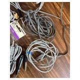 vintage Sony ECM-270 electret condenser microphones with bag and cords , see pics