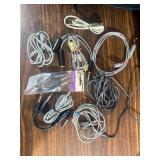 vintage Sony ECM-270 electret condenser microphones with bag and cords , see pics